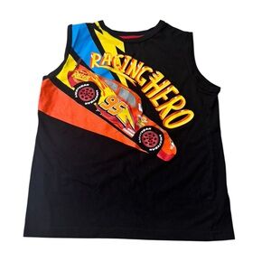 Disney Pixar Cars Boys Racing Hero Sleeveless Graphic Tank Top Lightning McQueen